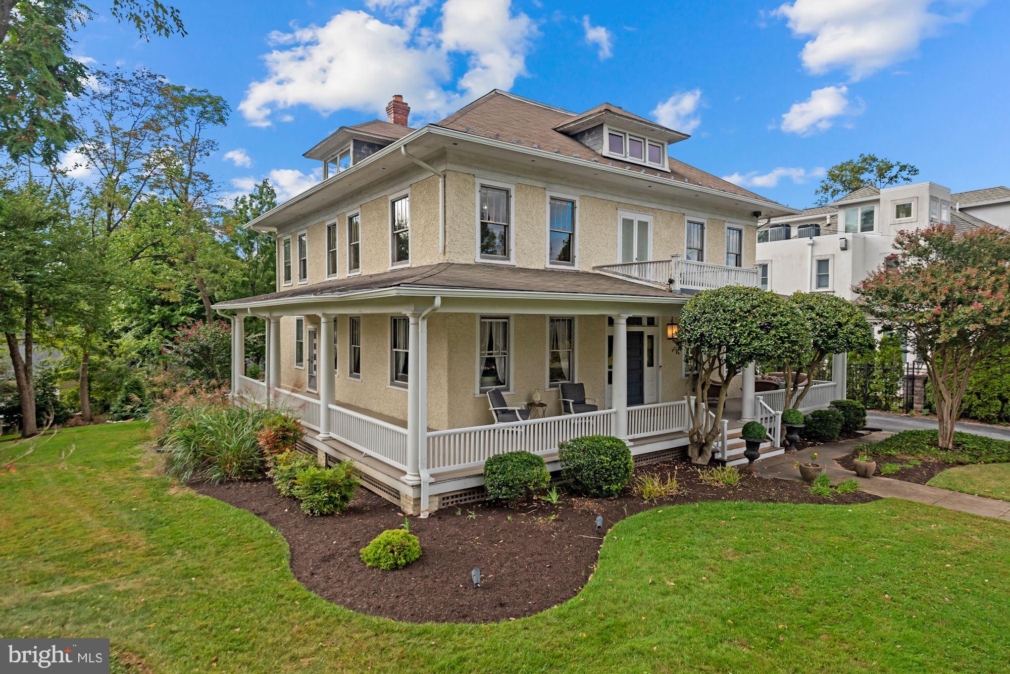 6812 Connecticut Avenue Chevy Chase, MD 20815 - Photo 31 of 37 Wrap-around porch overlooks big side yard