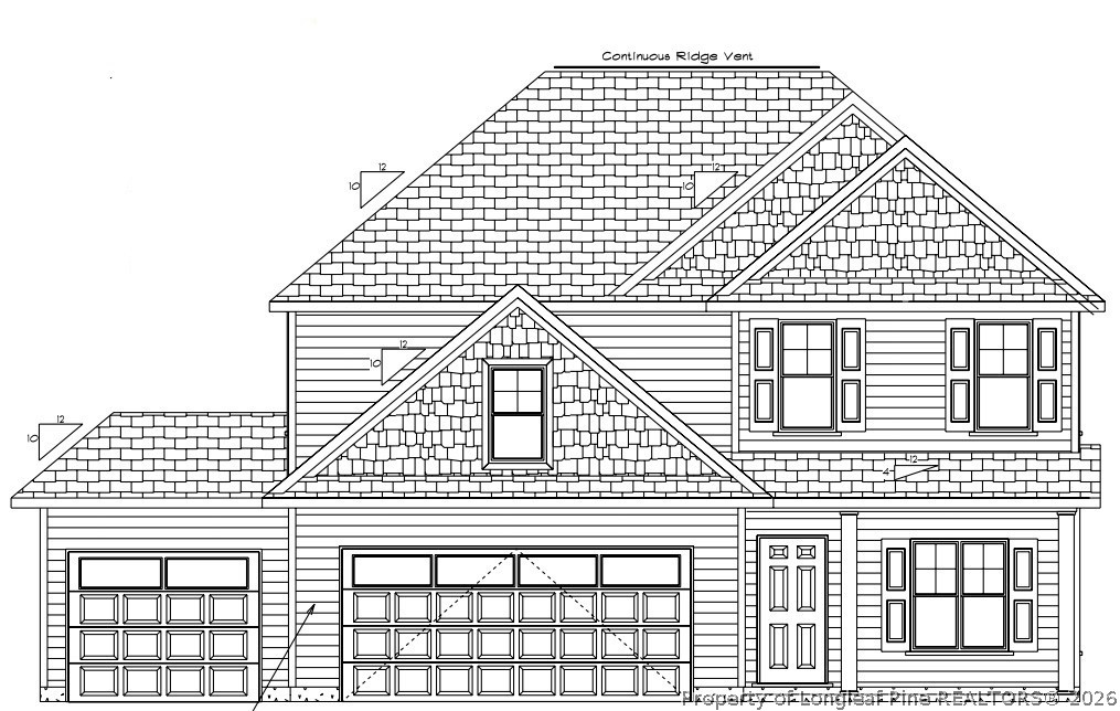 a front view of a building