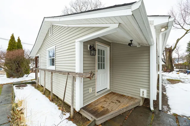 a view of a house with a door