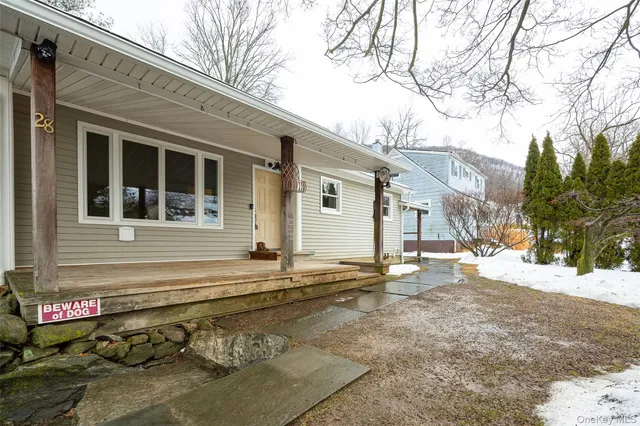 a backyard of a house