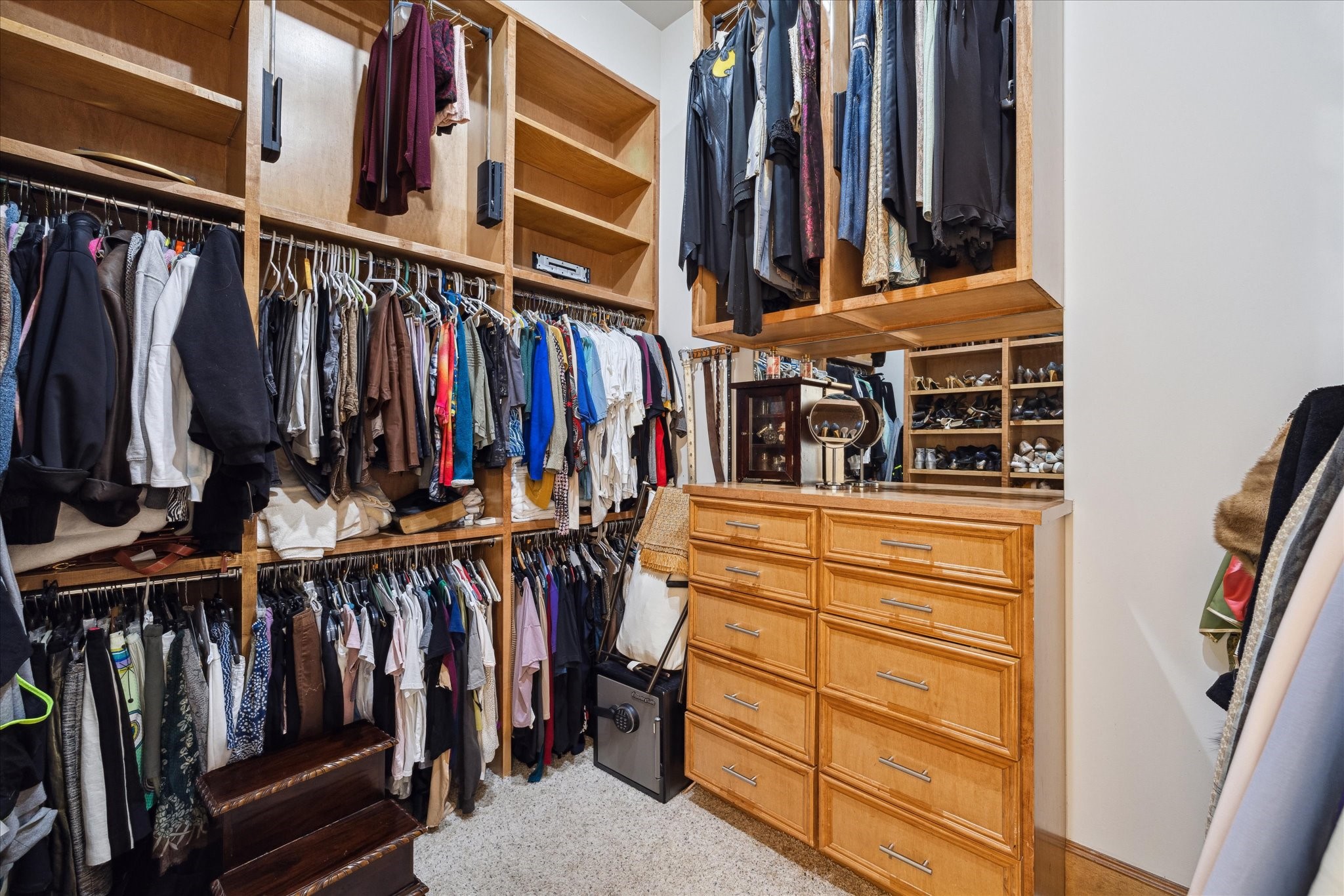 2247 Bartlett Street Houston, TX 77098 - Photo 23 of 50 One of TWO PRIMARY CLOSETS with pull downs and built in dresser.