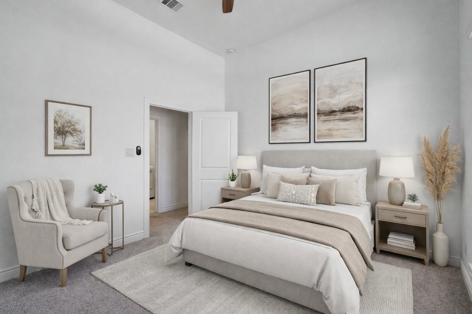 6614 Rising Hills Lane Sugar Land, TX 77479 - Photo 18 of 28 a bedroom with a bed and a couch