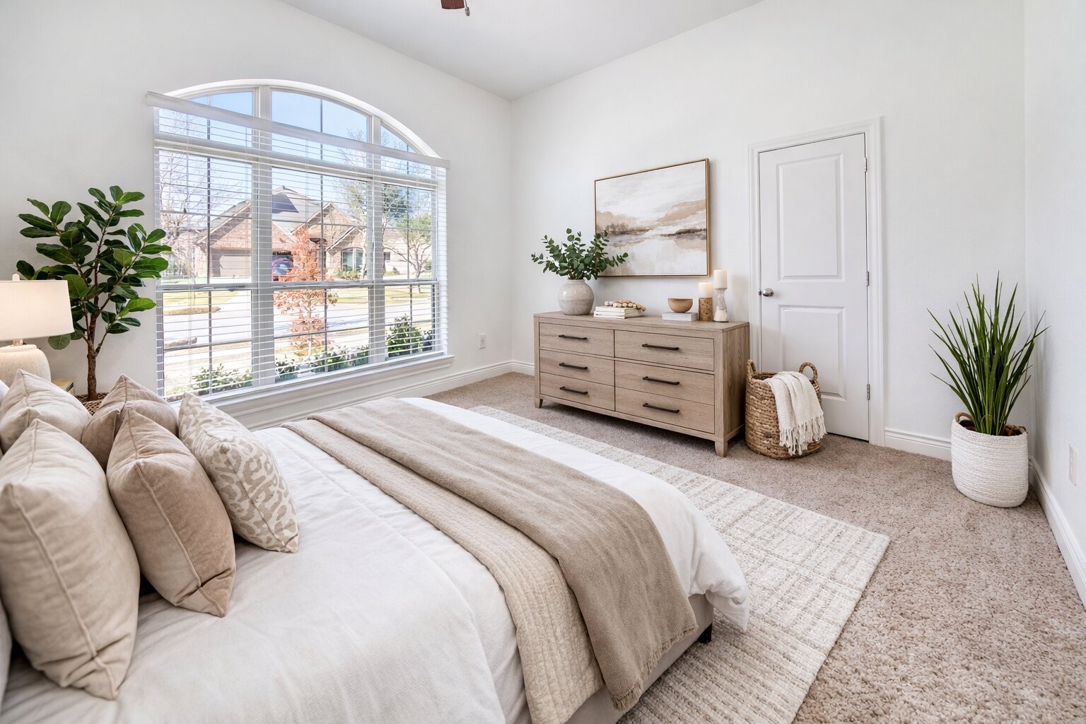 6614 Rising Hills Lane Sugar Land, TX 77479 - Photo 19 of 28 a bedroom with a bed and a large window