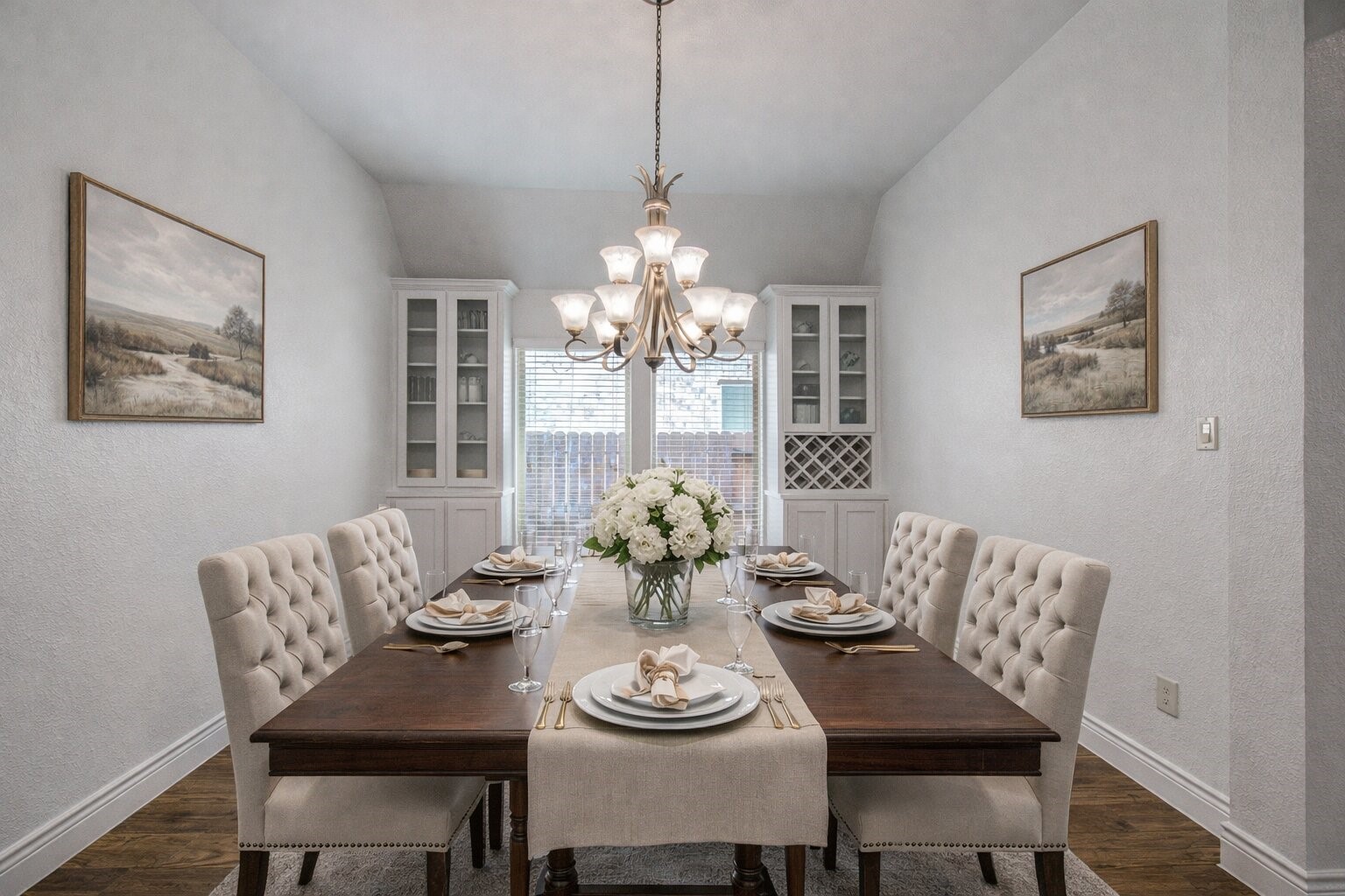 6614 Rising Hills Lane Sugar Land, TX 77479 - Photo 8 of 28 a view of a dining room with furniture window and wooden floor