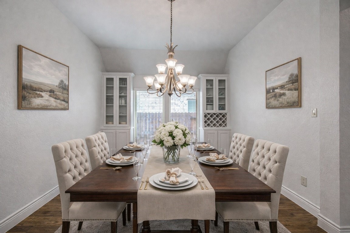 6614 Rising Hills Lane Sugar Land, TX 77479 - Photo 8 of 28 a view of a dining room with furniture window and wooden floor