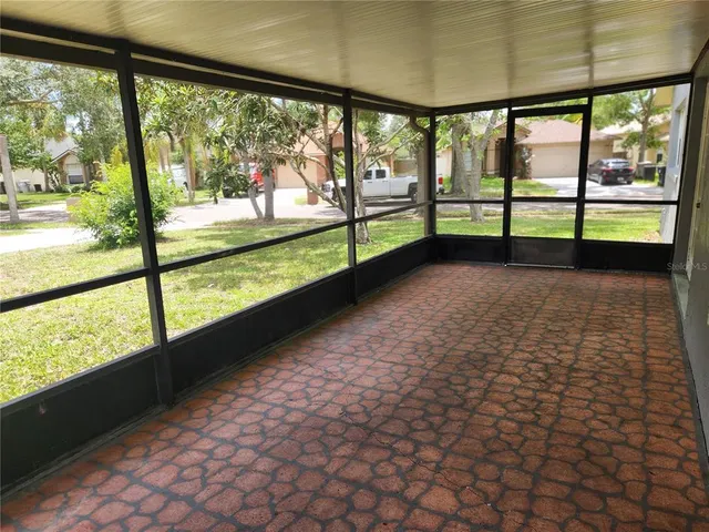 a view of a room with window