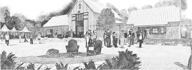 a black and white photo of a painting