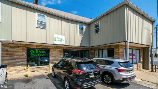 a car parked in front of a building
