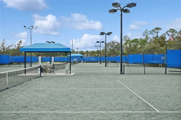 a view of a tennis court