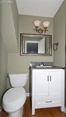 4027 Maxwell Road Colorado Springs, CO 80909 - Photo 18 of 35 Lower level powder room off the family room.