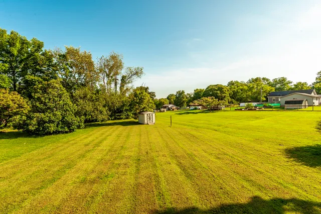 a view of a house with a swimming pool