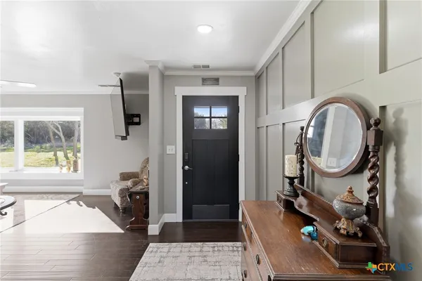 a very nice looking room with a large window