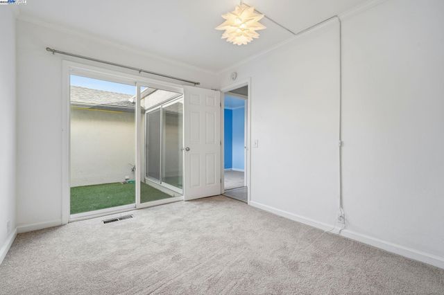 a view of an empty room