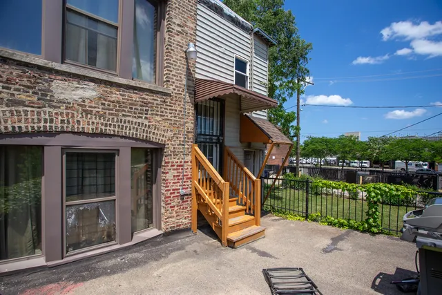a view of a house with a balcony