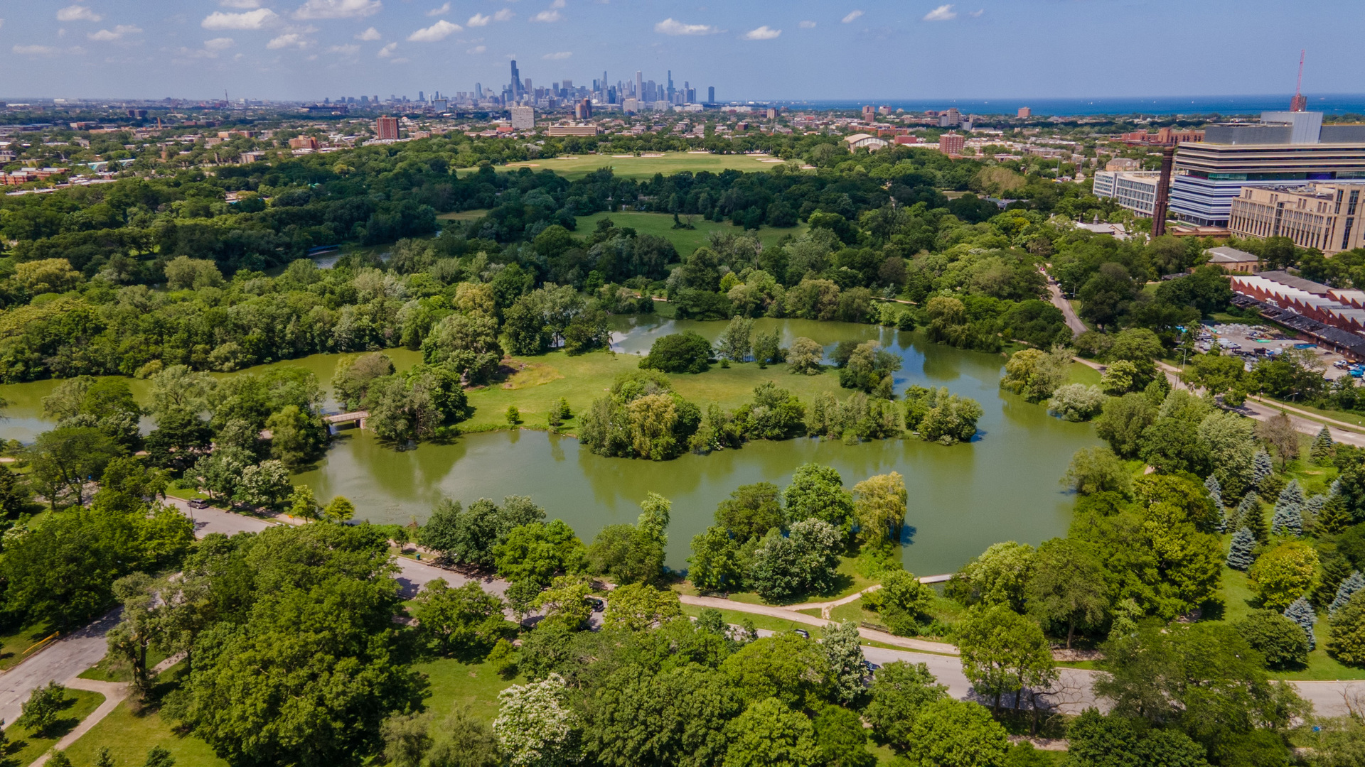 6049 South Champlain Avenue Chicago, IL 60637 - Photo 41 of 46 a view of a city and a lake view