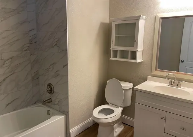 a bathroom with a sink and a toilet