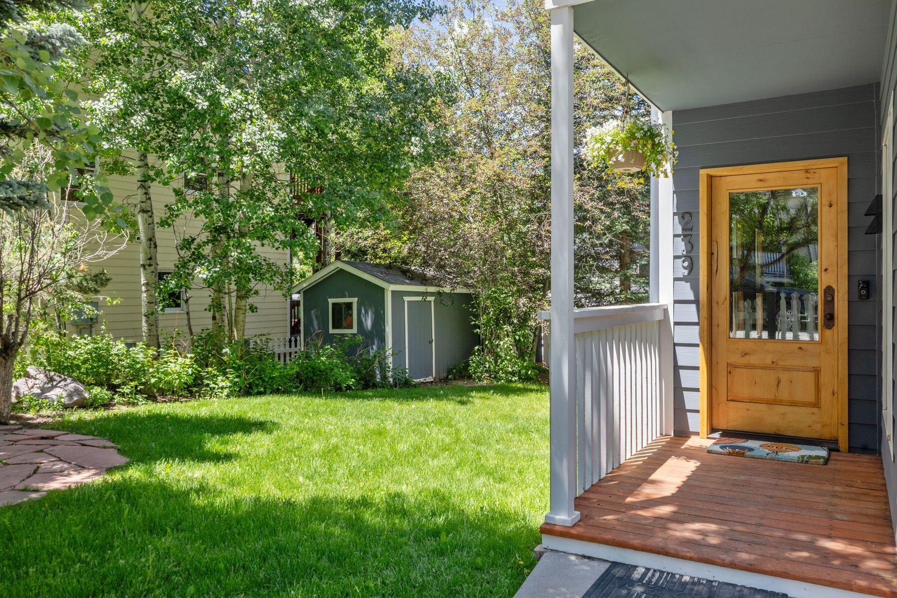 239 North Davis Street Telluride, CO 81435 - Photo 2 of 42 a view of backyard of house with green space