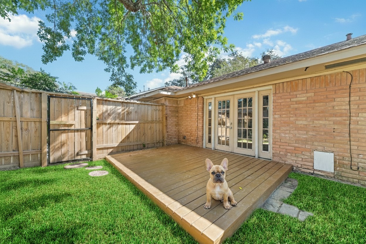 11426 Endicott Lane Houston, TX 77035 - Photo 35 of 40 Deck made for slow mornings and quiet evenings. Just add music.
