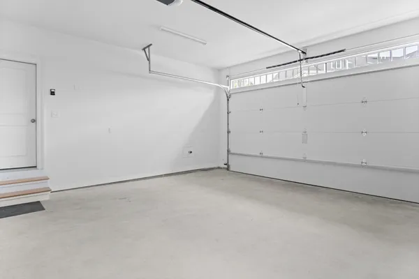 a view of a garage