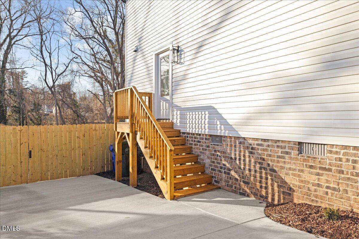 617 North 3rd Street Mebane, NC 27302 - Photo 38 of 50 a view of a balcony with stairs