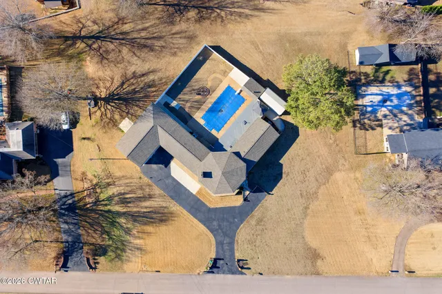 an aerial view of a city