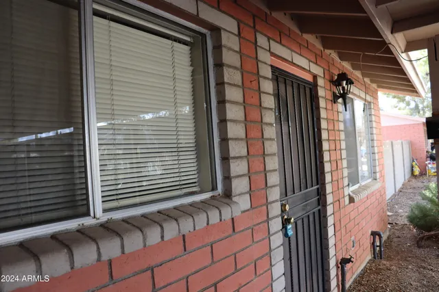 a view of a house with a balcony
