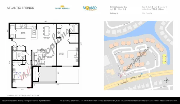 $1,950 | 11205 West Atlantic Boulevard, Unit 305, Coral Springs, FL 33071