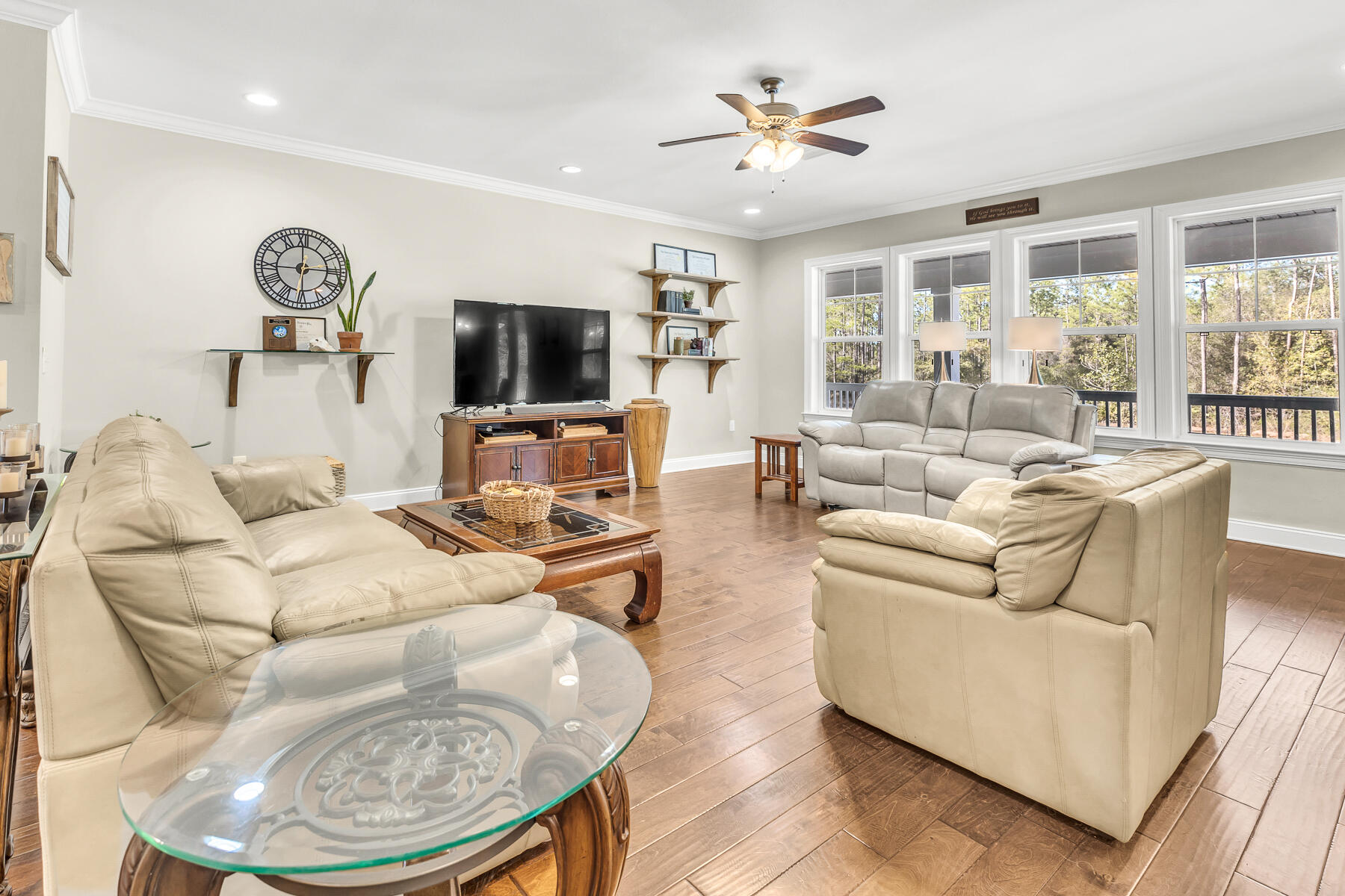 453 Don Graff Road Freeport, FL 32439 - Photo 13 of 59 a living room with furniture and a flat screen tv