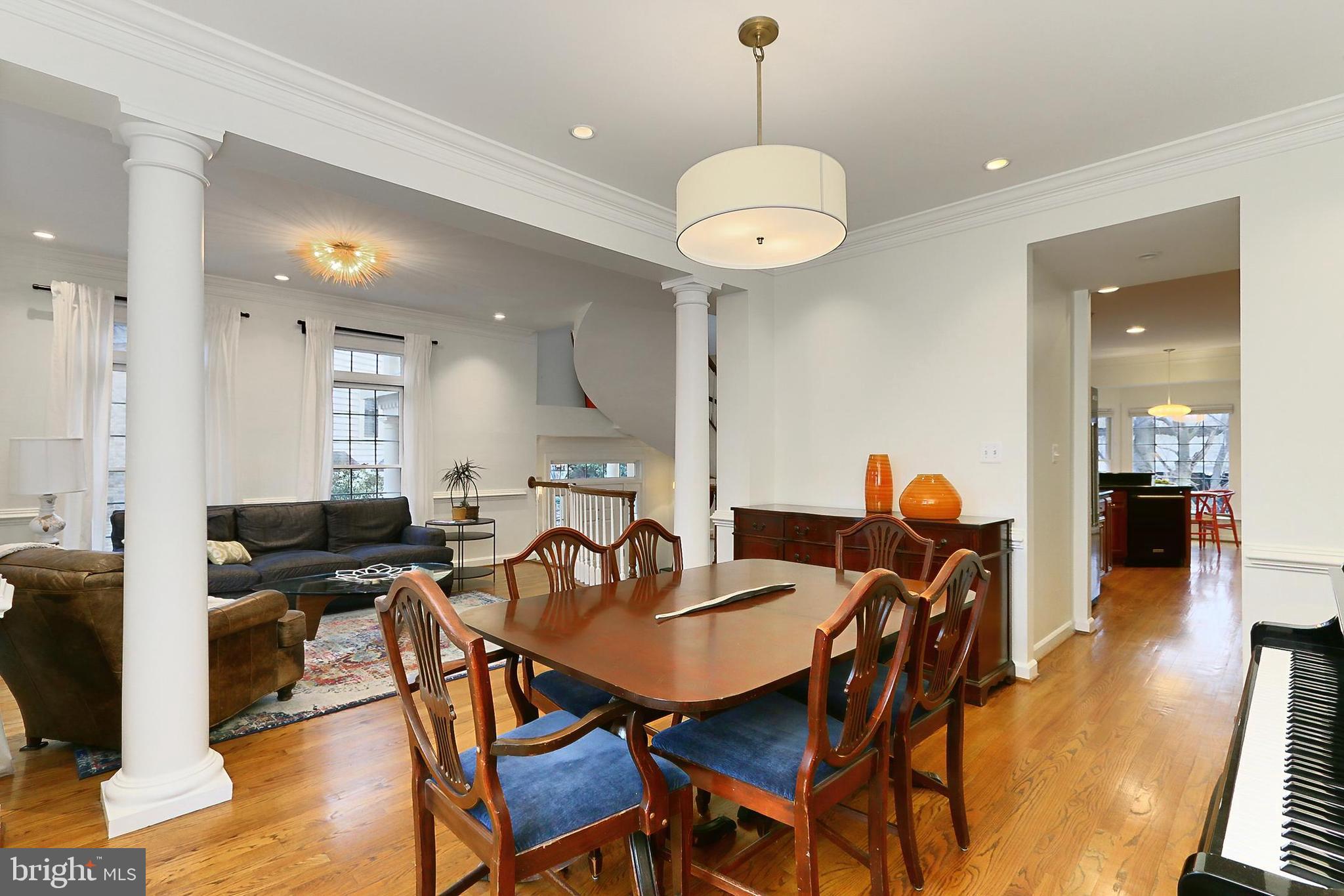 132 Rees Place Falls Church, VA 22046 - Photo 14 of 66 a view of a dining room with furniture and wooden floor