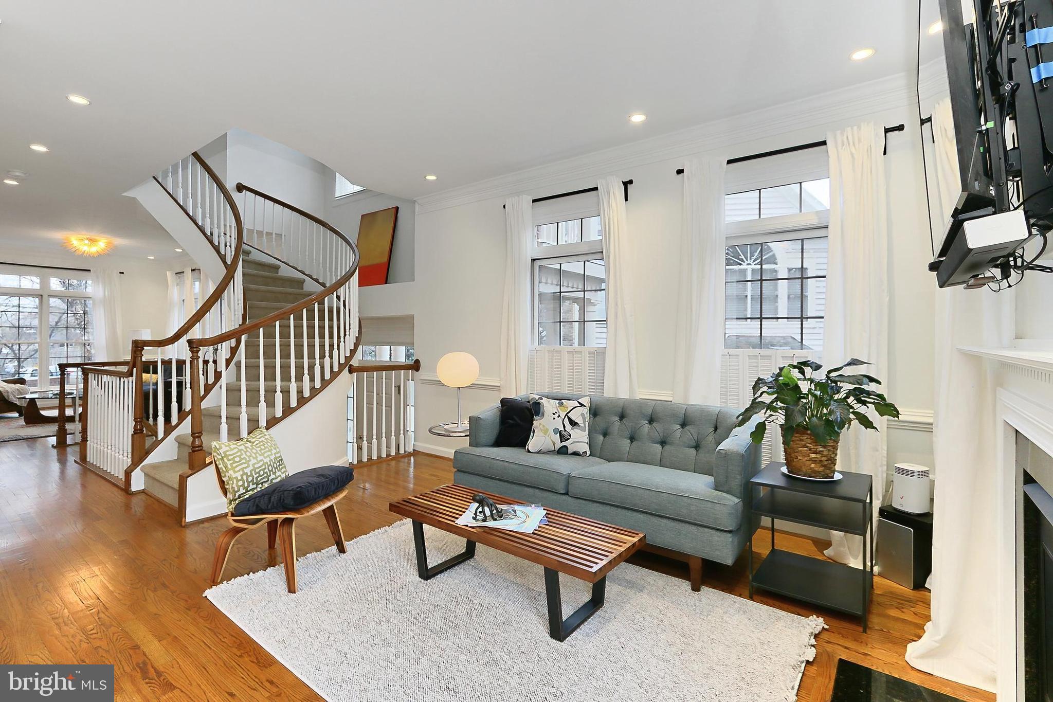 132 Rees Place Falls Church, VA 22046 - Photo 23 of 66 a living room with furniture and a wooden floor