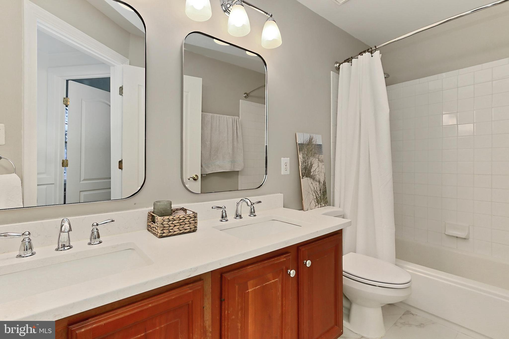 132 Rees Place Falls Church, VA 22046 - Photo 41 of 66 a bathroom with a sink and a mirror