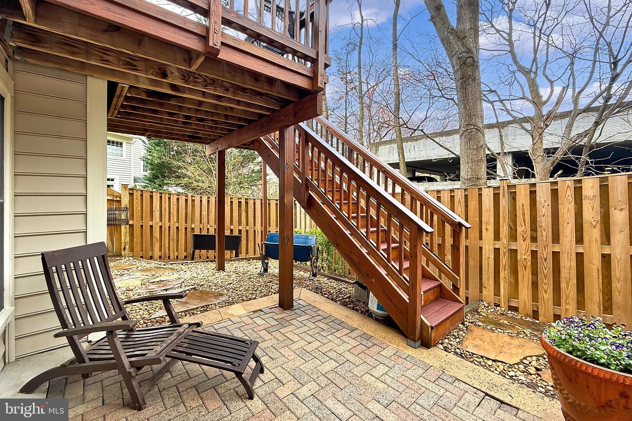 132 Rees Place Falls Church, VA 22046 - Photo 50 of 66 a view of outdoor space with deck and furniture