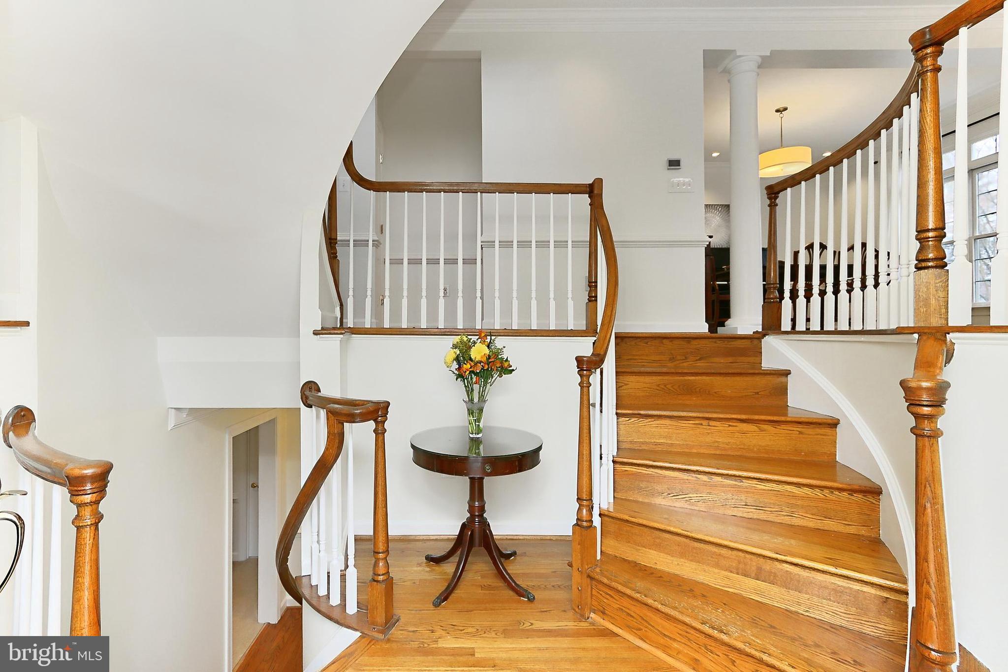 132 Rees Place Falls Church, VA 22046 - Photo 6 of 66 a view of entryway and hall with wooden floor