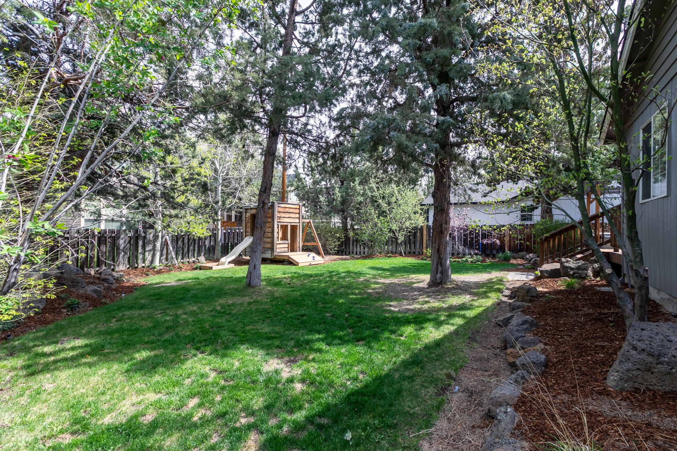 20222 Star Ridge Court Bend, OR 97703 - Photo 18 of 18 Back Yard with Playstructure