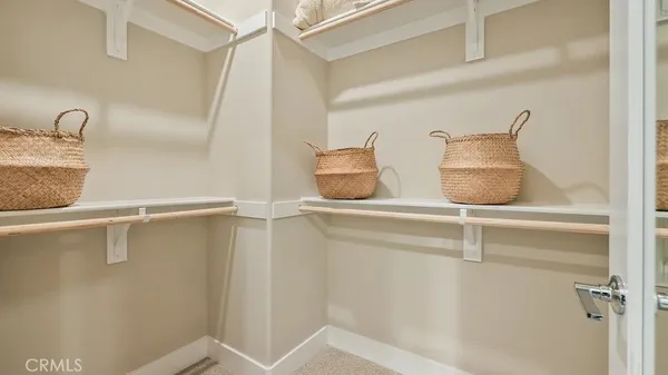 a close view of closet