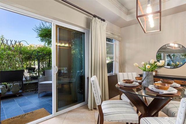 a outdoor space with furniture