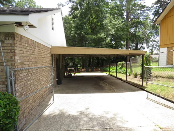 a view of a porch