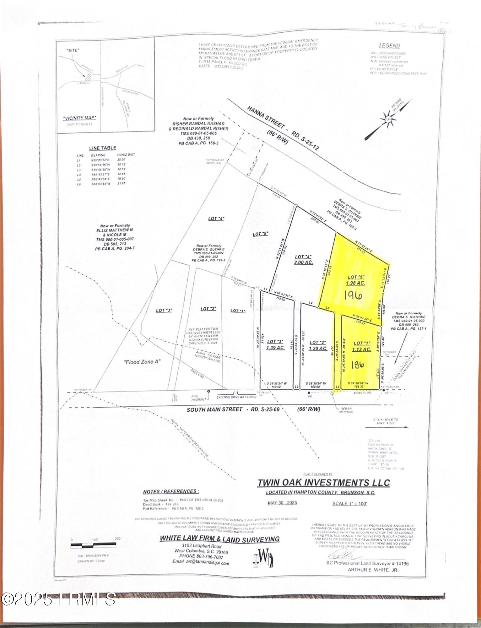 186 South Main Street Brunson, SC 29911 - Photo 1 of 1 Plat