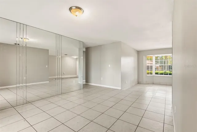 a view of an empty room and window