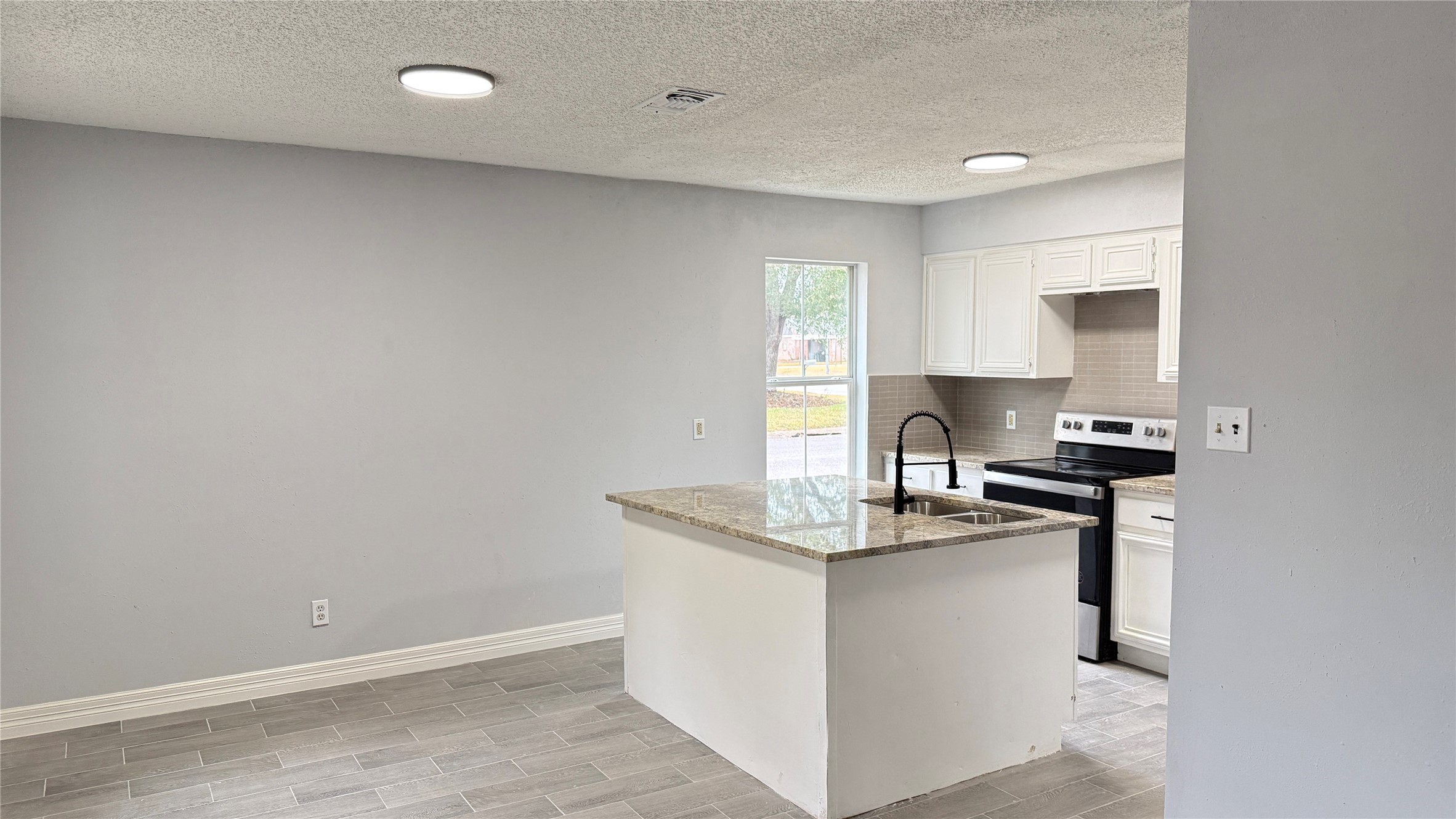 4202 Junker Street Rosenberg, TX 77471 - Photo 15 of 20 a kitchen with a sink cabinets and window