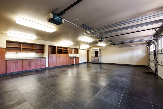 a view of a water heater room