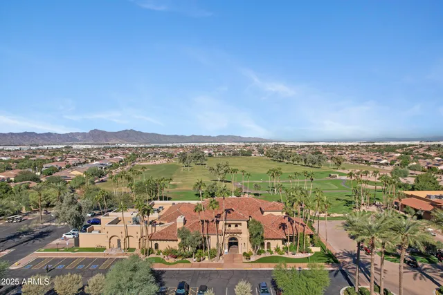 a view of city and mountain