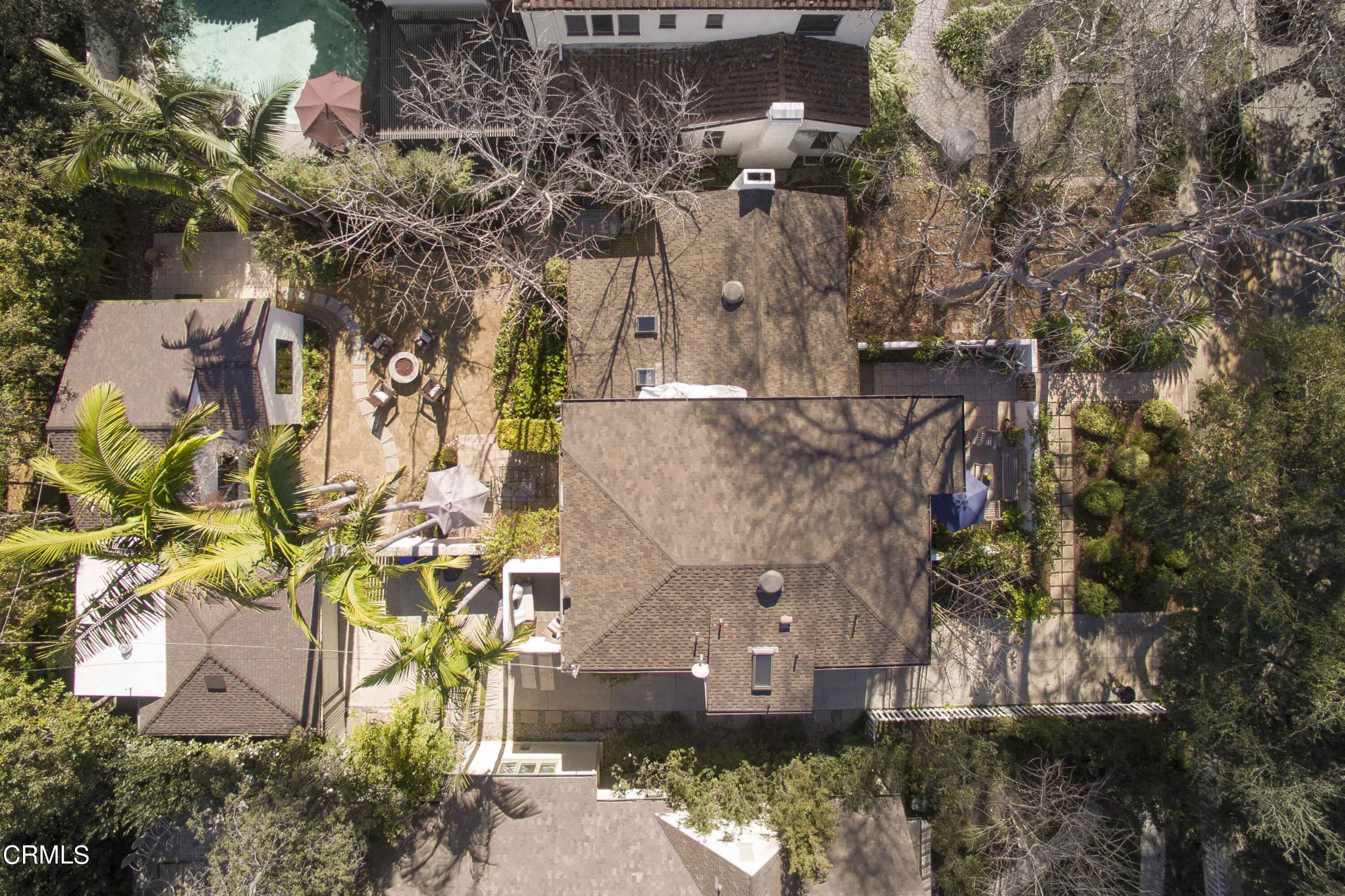 426 South Berkeley Avenue Pasadena, CA 91107 - Photo 32 of 32 an aerial view of a house with a yard