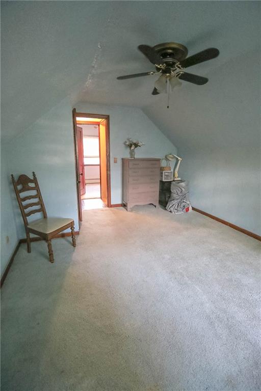 2859 Beaver Road Ambridge, PA 15003 - Photo 12 of 20 Bedroom 2 upstairs with ceiling fan.