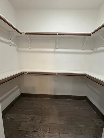 a close view of closet