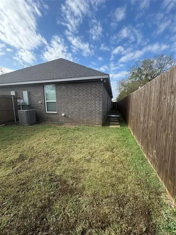 a backyard of a house