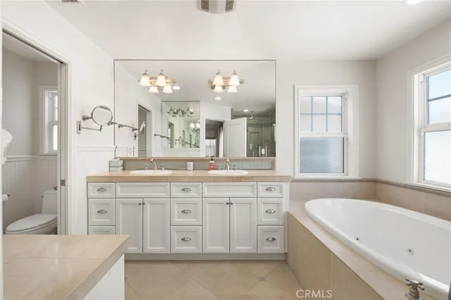 a view of a brick building from a balcony