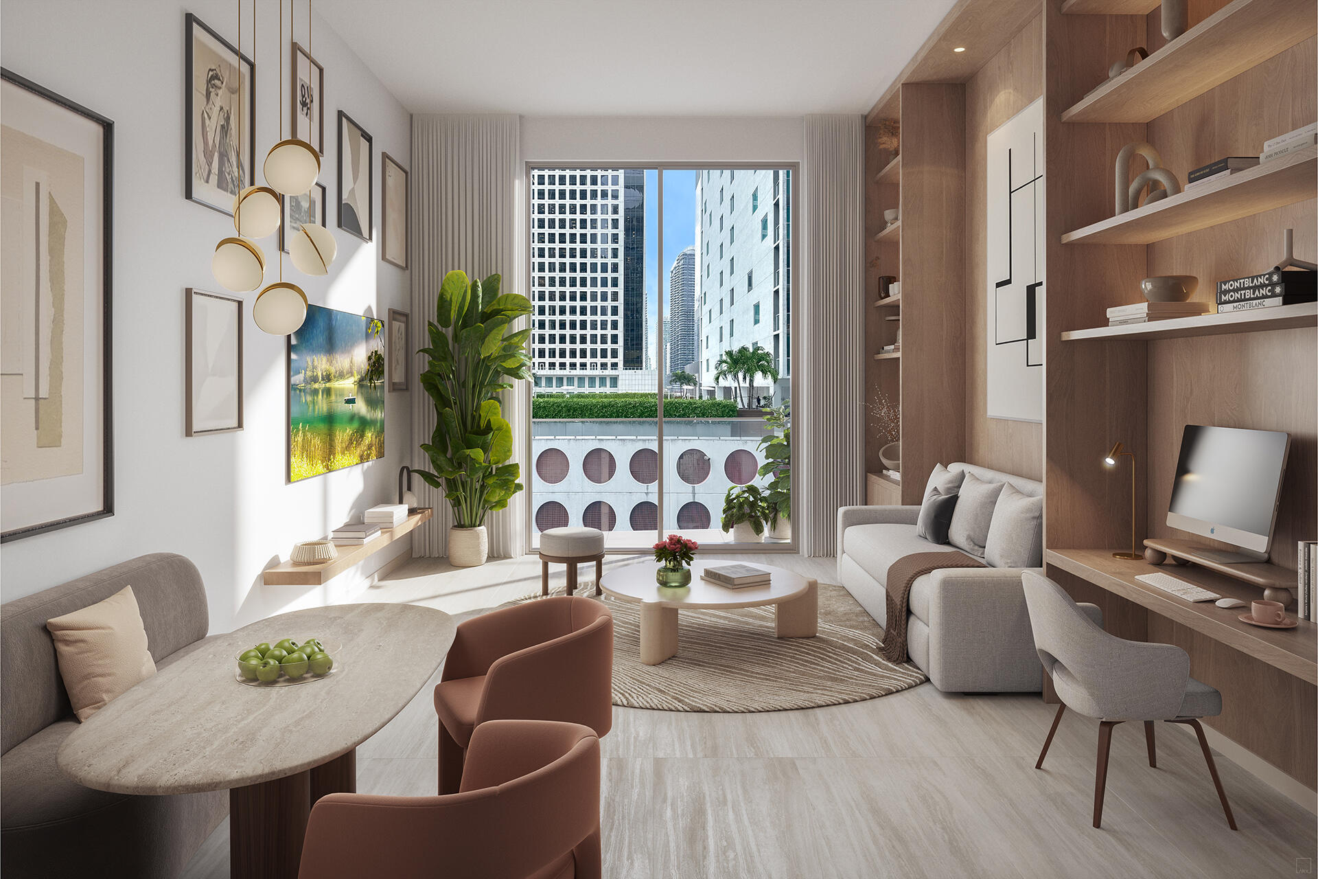 77 Southeast 5th Street, Unit 2210 Miami, FL 33131 - Photo 21 of 32 Unit_13_Sofa