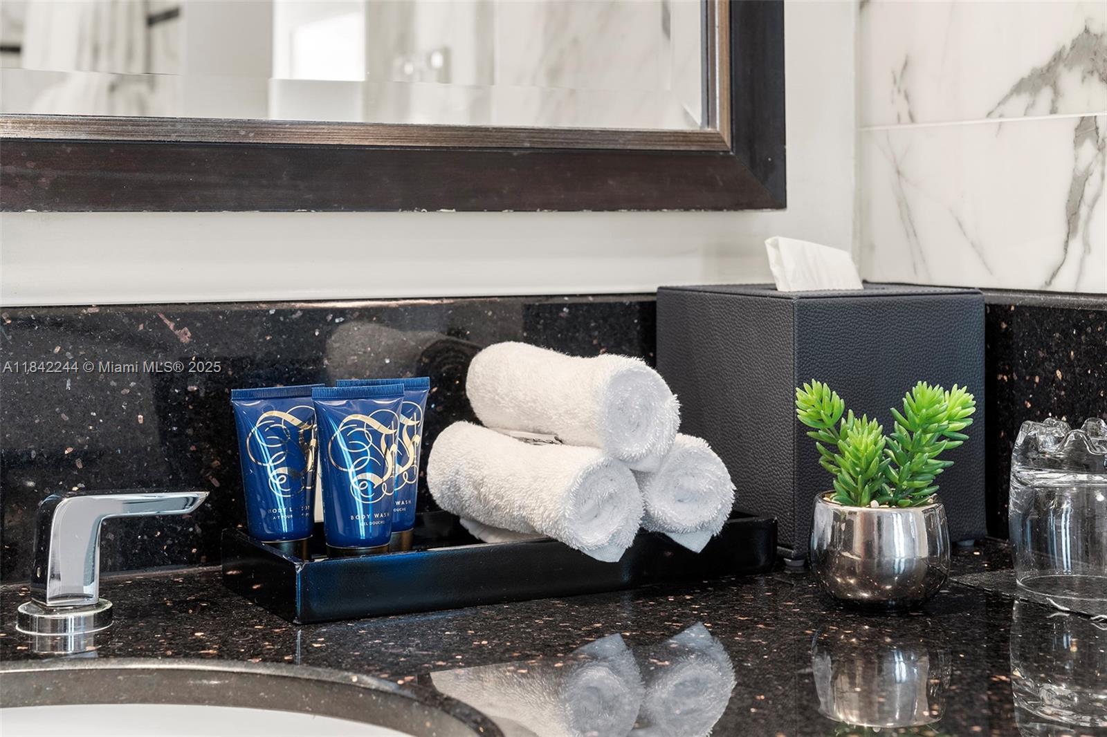 4391 Collins Avenue, Unit 802 Miami Beach, FL 33140 - Photo 37 of 39 a close view of table chair with potted plant