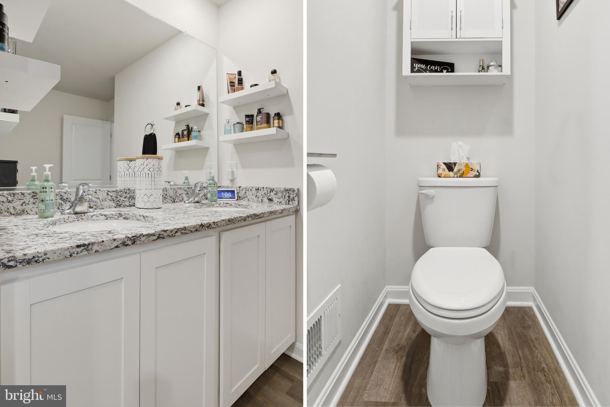 4301 Brent Drive Spring Grove, PA 17362 - Photo 35 of 49 a bathroom with a granite countertop toilet sink and mirror